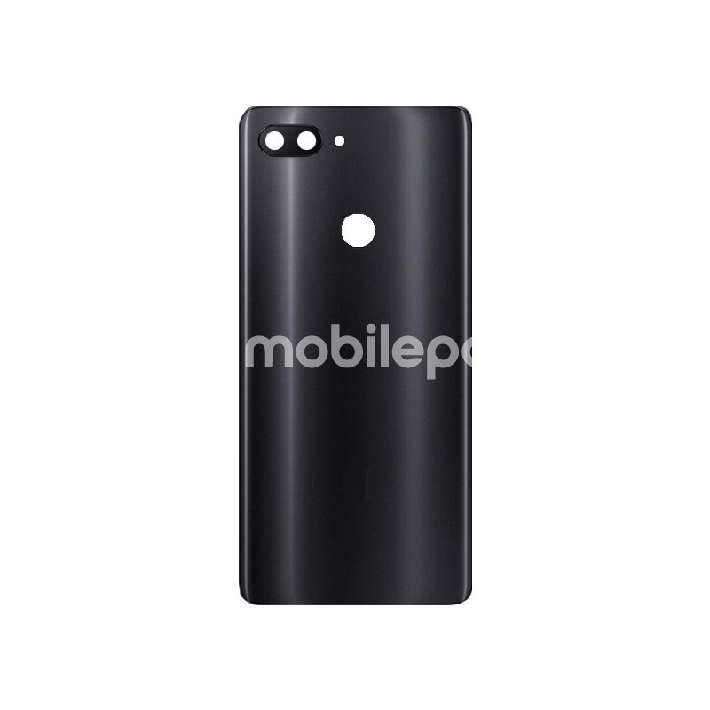 Rear Cover Black + Camera Lens Xiaomi Mi8 Lite No Logo