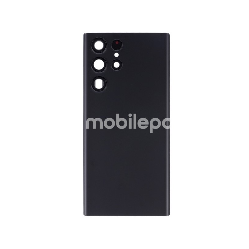 Rear Cover Black + Camera Lens Samsung SM-S908 S22 Ultra No Logo