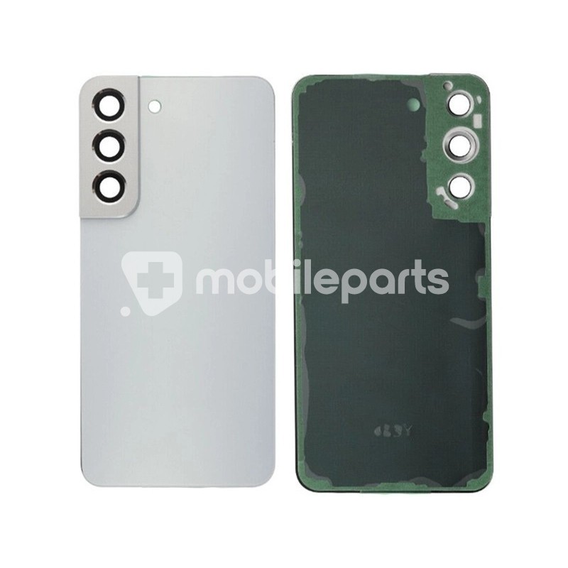 Rear Cover White + Camera Lens Samsung SM-S901 S22 No Logo