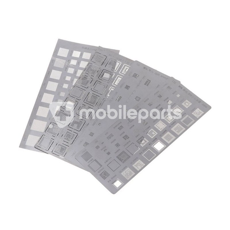 Kit 4 PCS Universal Stancil MTK MSM Reballing IC - Nand - CPU