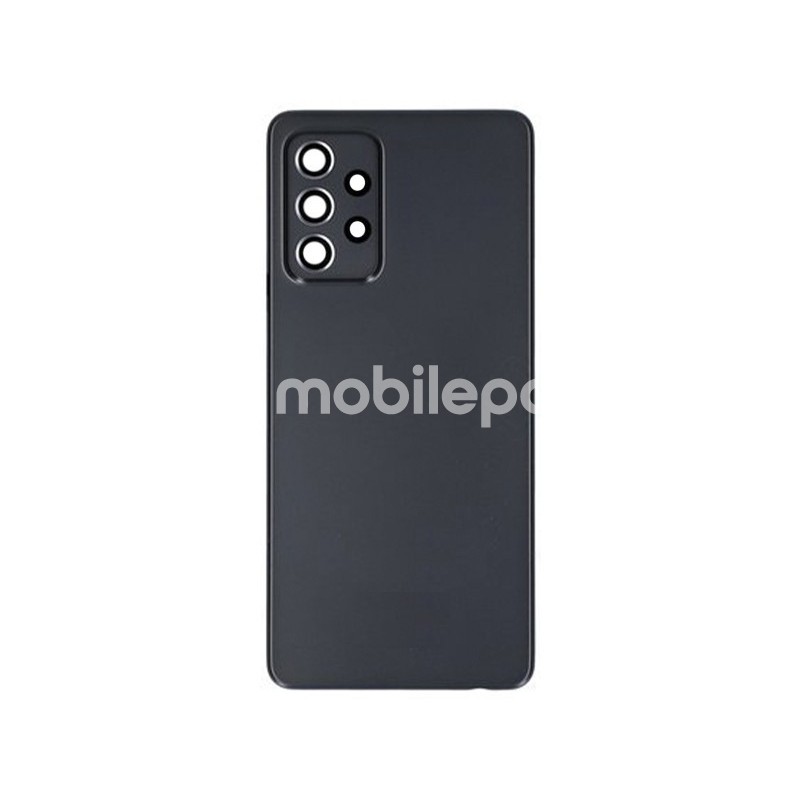 Rear Cover Black + Camera Lens Samsung SM-A525 A52 No Logo
