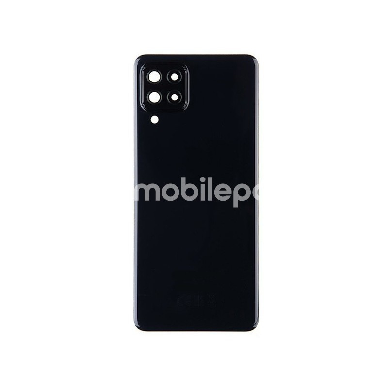 Rear Cover Black + Lens Camera Samsung SM-A225 A22 No Logo