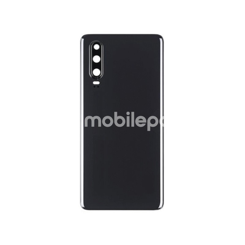 Rear Cover Black + Camera Lens Huawei P30 No Logo