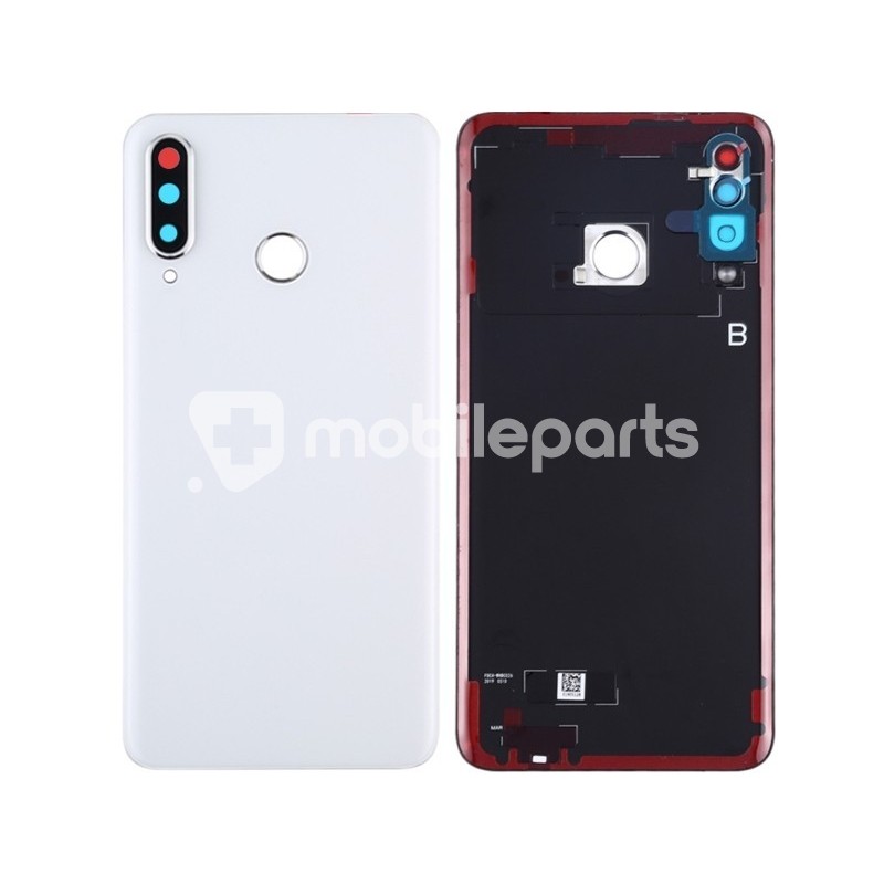 Rear Cover White + Camera Lens Huawei P30 Lite 24 MPX No Logo