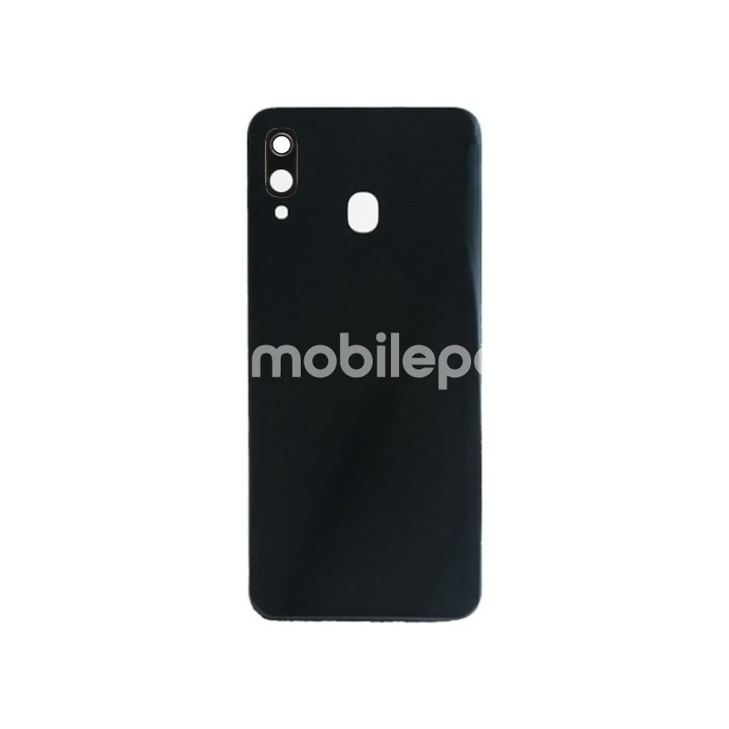 Rear Cover Black + Camera Lens Samsung SM-A305 A30 No Logo