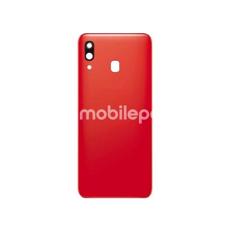 Rear Cover Red + Camera Lens Samsung SM-A305 A30 No Logo