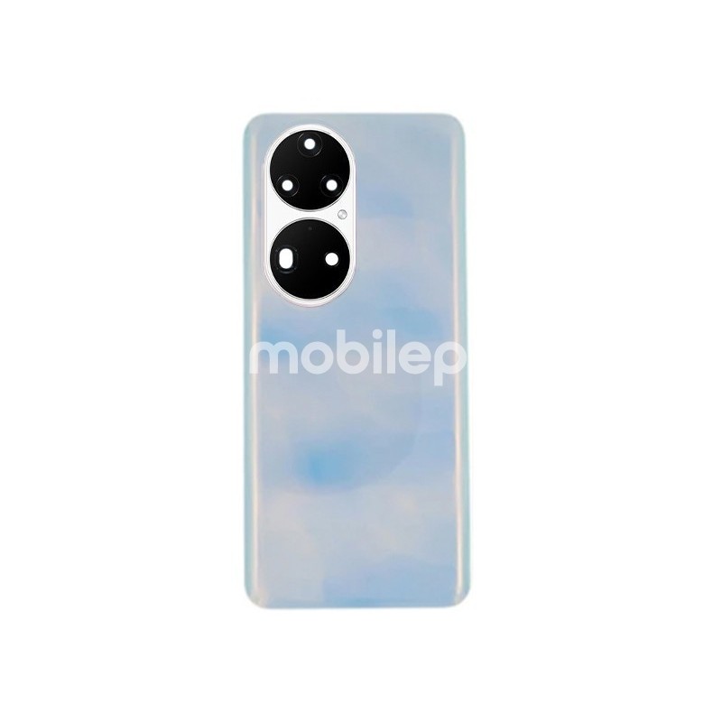 Rear Cover Light Blue + Lens Camera HUAWEI P50 PRO No Logo