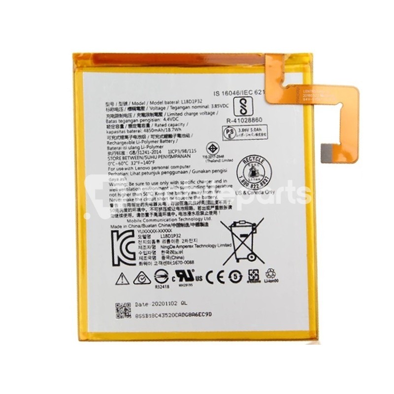 Battery L18D1P32 4850mAh Lenovo Tab M10 TB-X605F