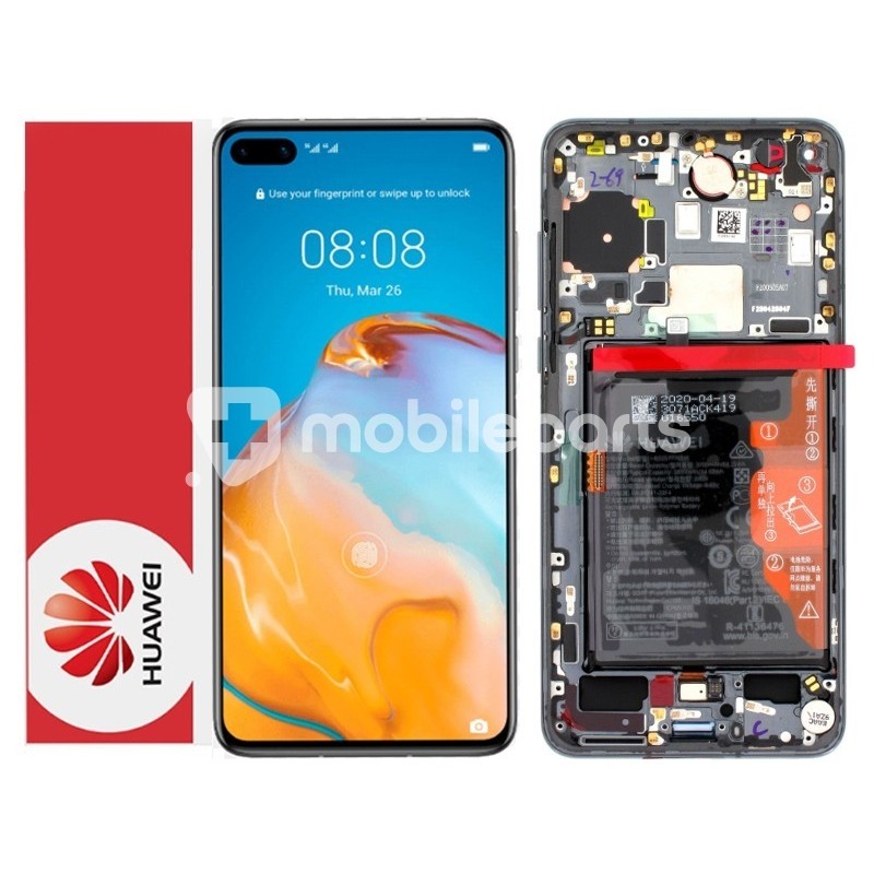 Display Touch + Frame Black Huawei P40 Ori
