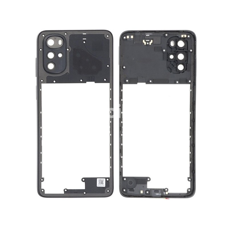 Middle Frame Black + Camera Lens Moto G22