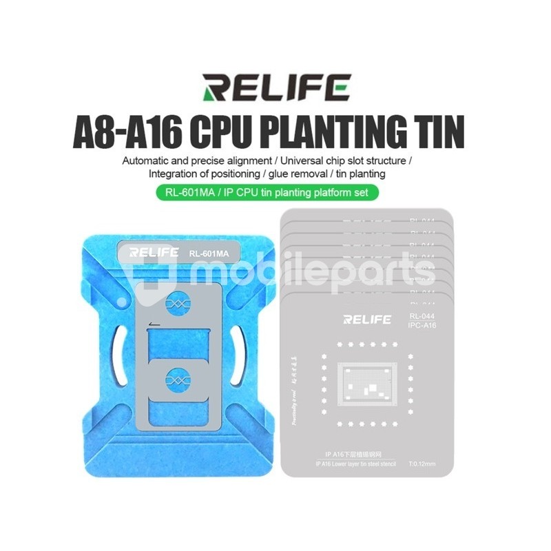 Relife RL-601MA CPU Reballing Stencil Platform A8 - A16