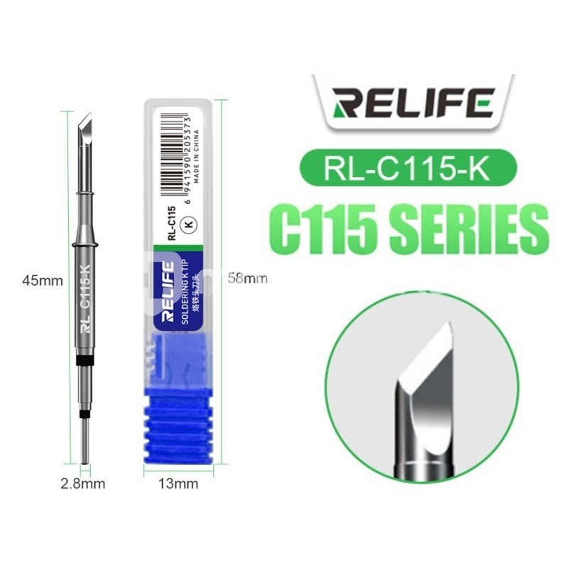 RELIFE RL-C115-K Soldering Tip for Universal NT115 Handle