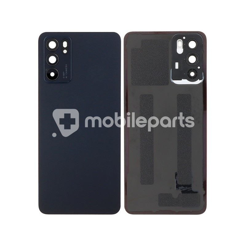 Rear Cover Black + Camera Lens OPPO Reno 6 5G No Logo