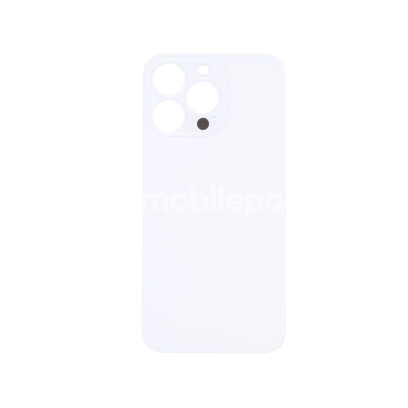 Rear Cover White iPhone 14 Pro Big Hole No Logo