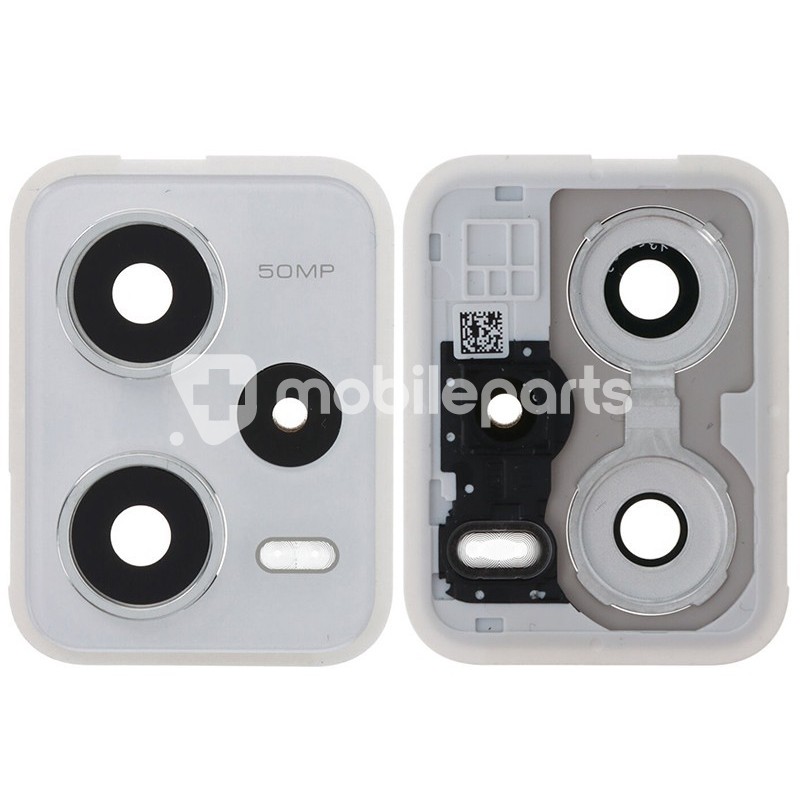 Rear Camera Frame White Xiaomi Redmi Note 12 Pro 5G