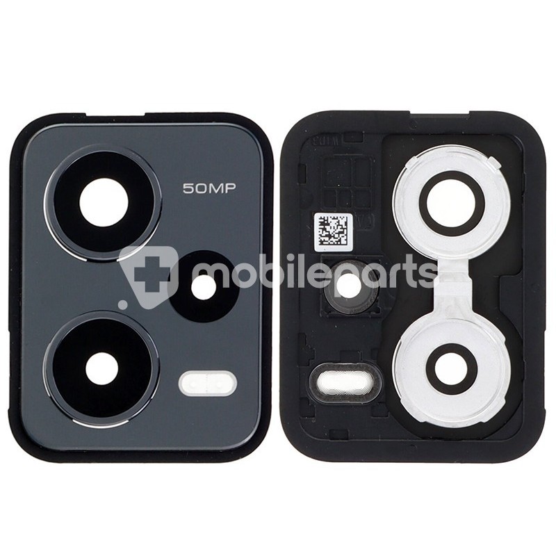 Rear Camera Lens + Frame Black Xiaomi Redmi Note 12 Pro 5G