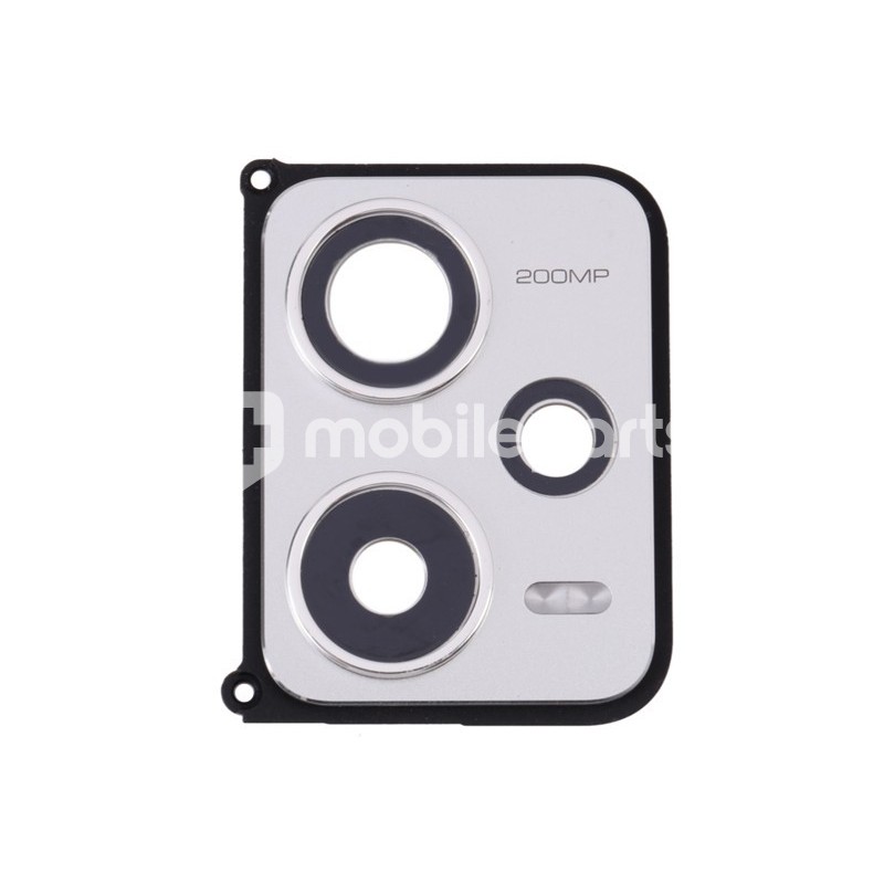 Rear Camera Lens + Frame Silver Xiaomi Redmi Note 12 Pro+