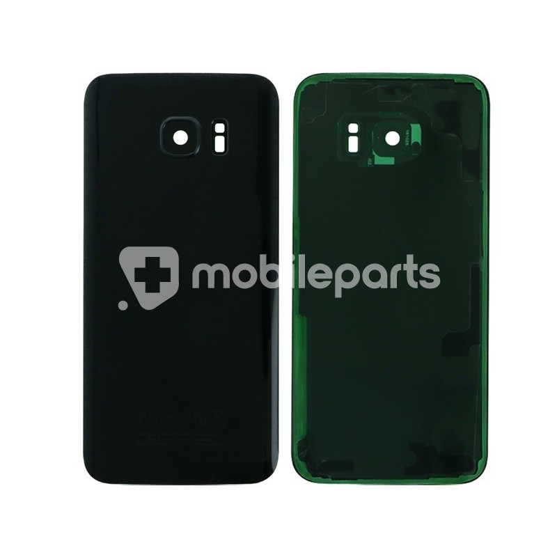 Rear Cover Black + Camera Lens Samsung SM-G935 S7 No Logo