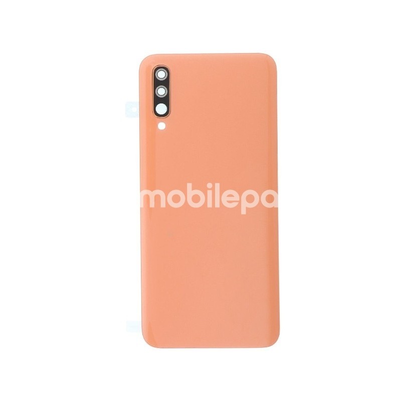 Rear Cover Coral + Camera Lens Samsung SM-A505 A50 No Logo