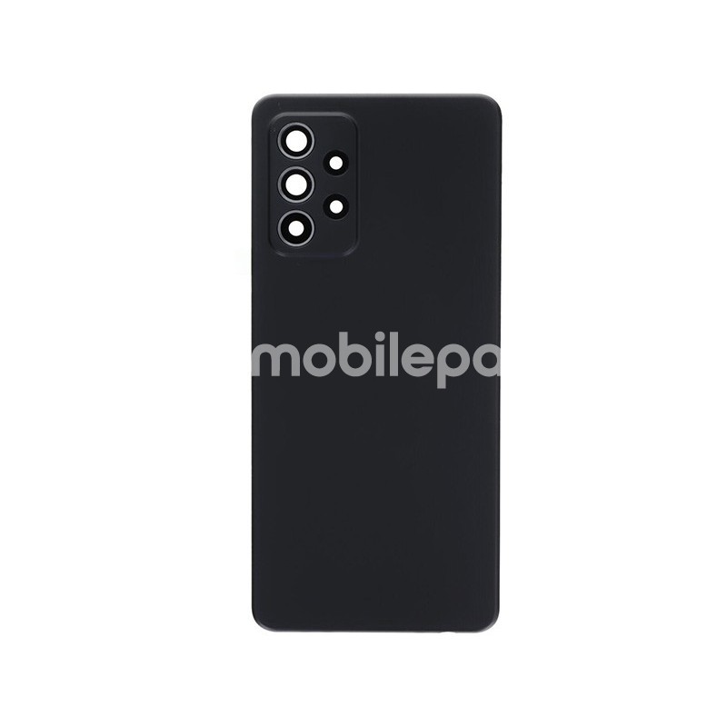 Rear Cover Black + Camera Lens Samsung SM-A528 A52s No Logo