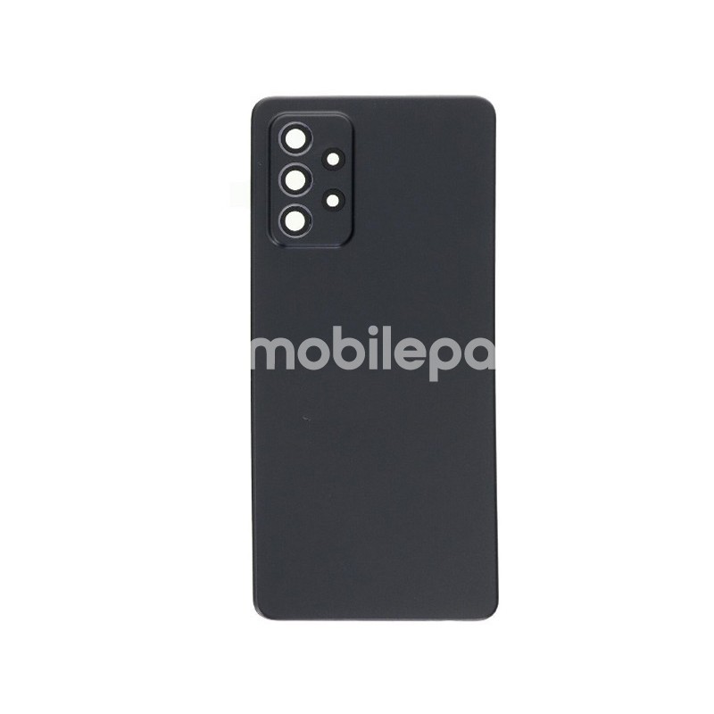 Rear Cover Black + Camera Lens Samsung SM-A725F A72 No Logo