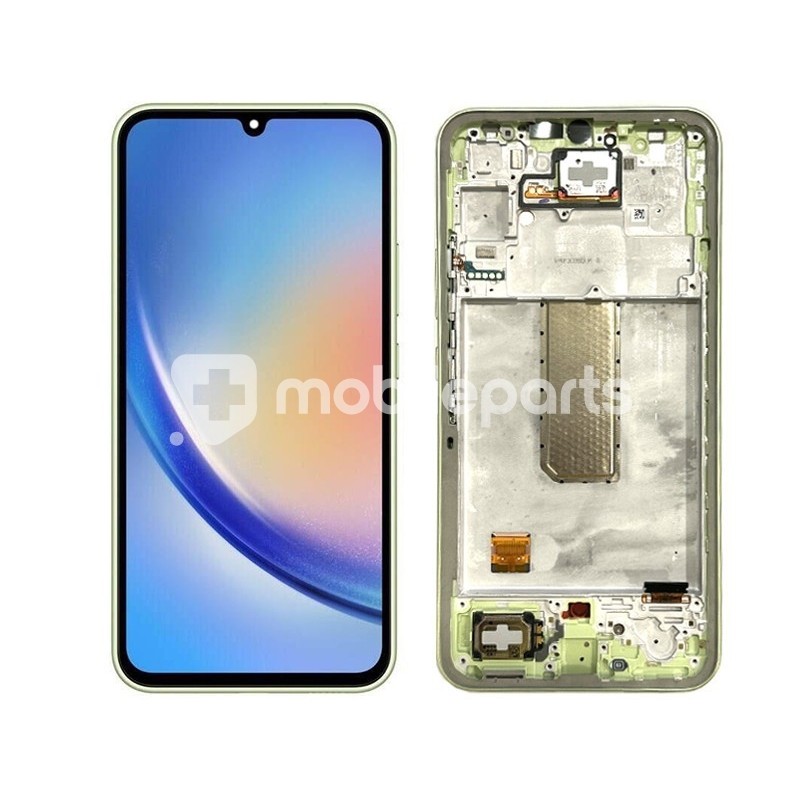 Display Touch + Frame Green Samsung SM-A346 A34 5G Ori