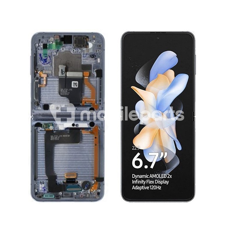 Display Touch + Frame Blue Samsung SM-F721 Flip4 Ori