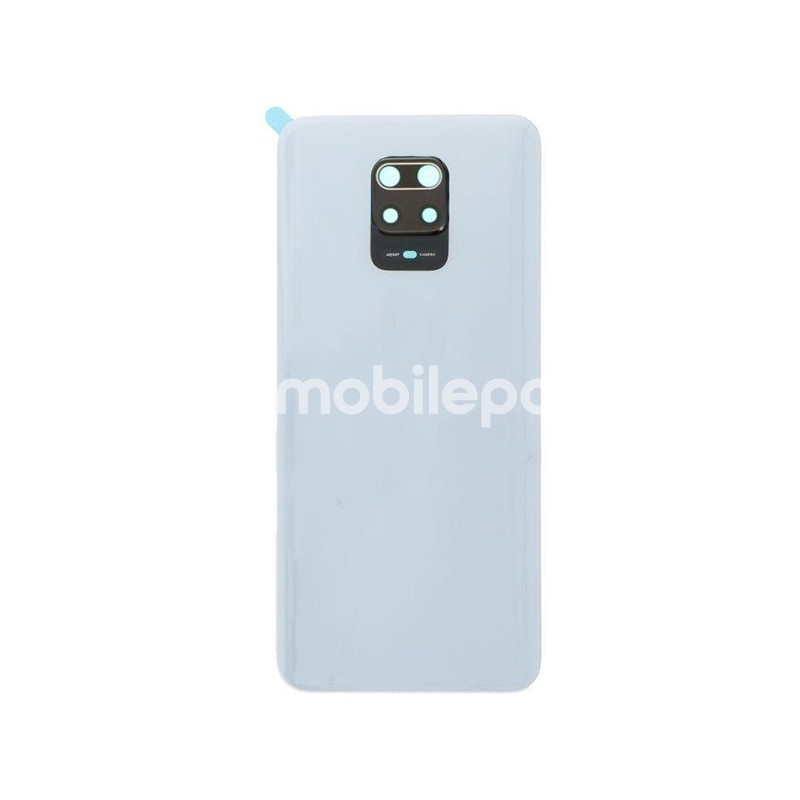 Rear Cover White + Camera Lens Xiaomi Redmi Note 9S No Logo
