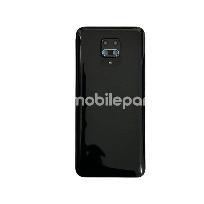 Rear Cover Black + Camera Lens Xiaomi Redmi Note 9S No Logo