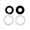 Set 4 Pcs Rear Camera Lens + Frame Pink iPhone 13