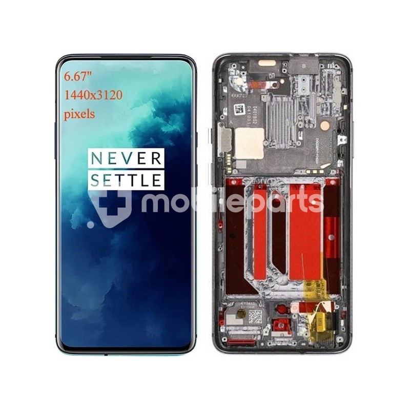 Display Touch + Frame Mirror Grey OnePlus 7 Pro (Pulled)