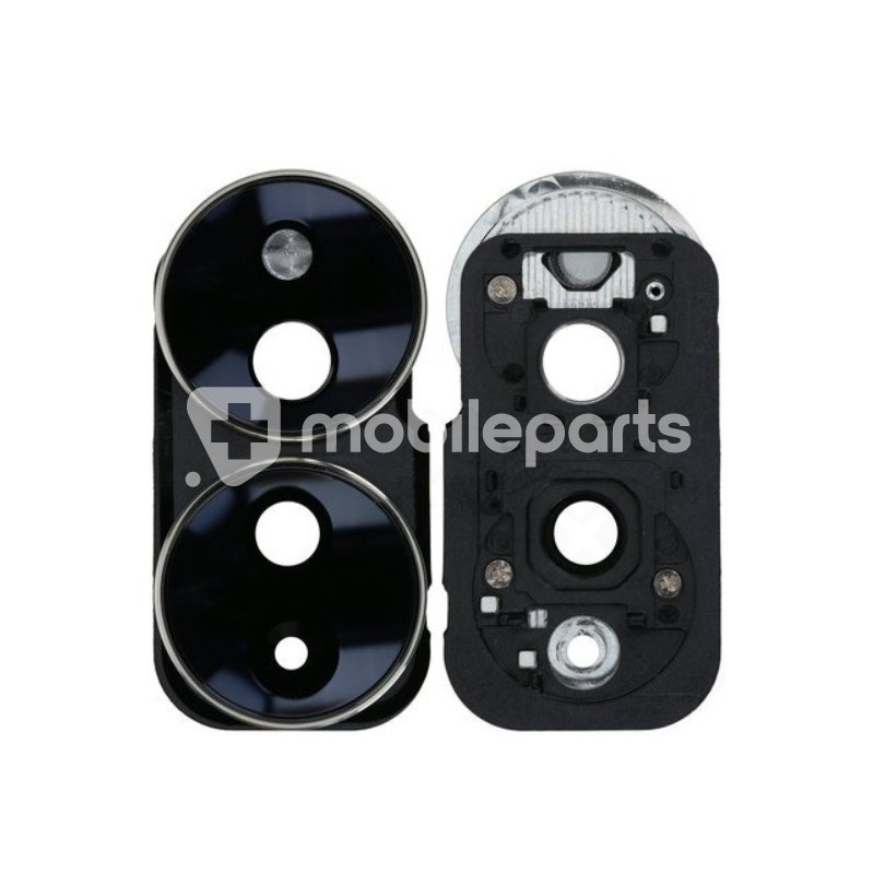 Rear Camera Lens + Frame Crystal Silver Honor 70