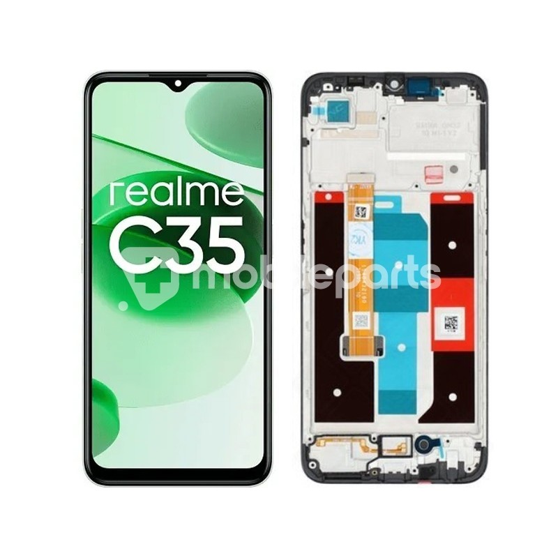 Display Touch + Frame Black Realme C35 (IPS)