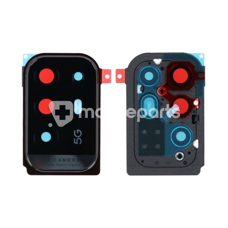 Rear Camera Lens + Frame Fluid Black OPPO A94 5G