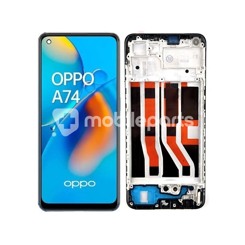 Display Touch + Frame Black OPPO A74 4G CHP2219 (PULLED)