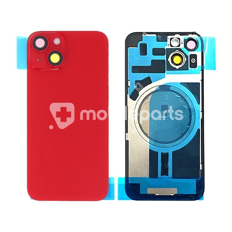 Rear Cover RED + Holder + Magnetism Ring iPhone 14 No Logo