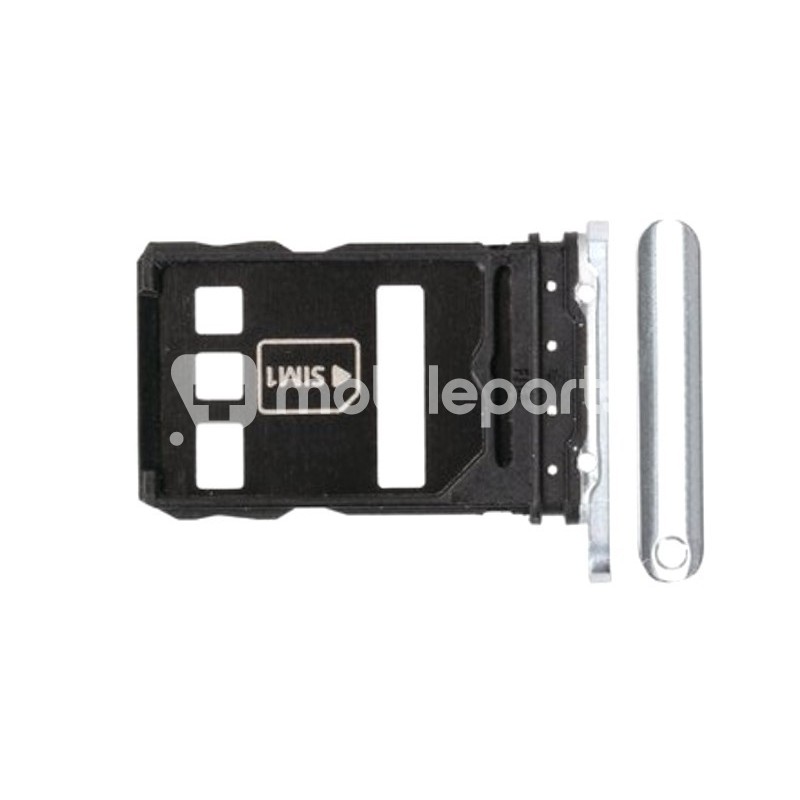 Sim Card Tray Silver Frost - Ice White Huawei P40 Pro