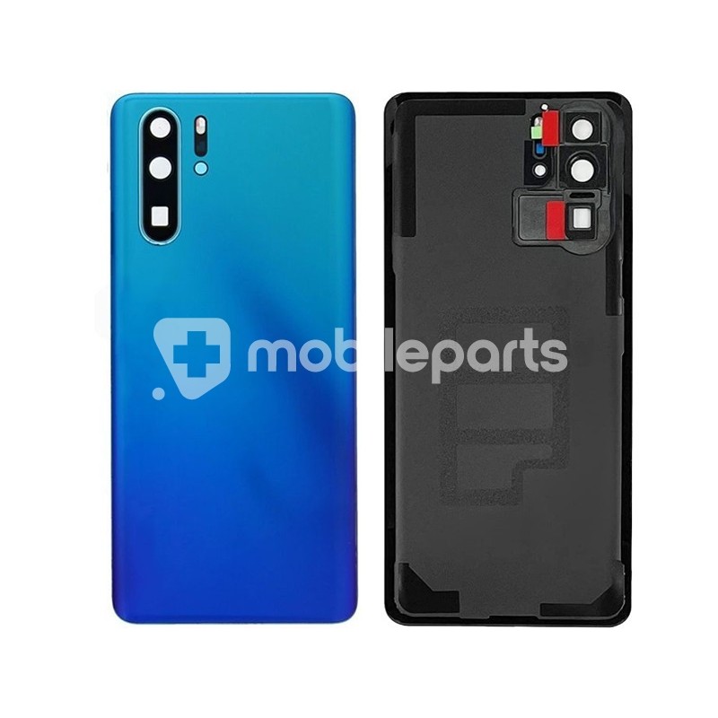 Rear Cover Aurora Blue + Camera Lens Huawei P30 Pro No Logo
