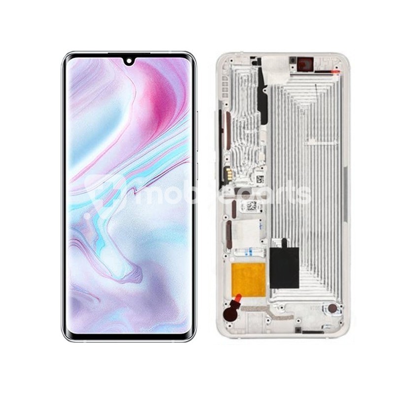 Display Touch + Frame Glacier White Xiaomi Mi Note 10 - 10 Pro (Pulled)