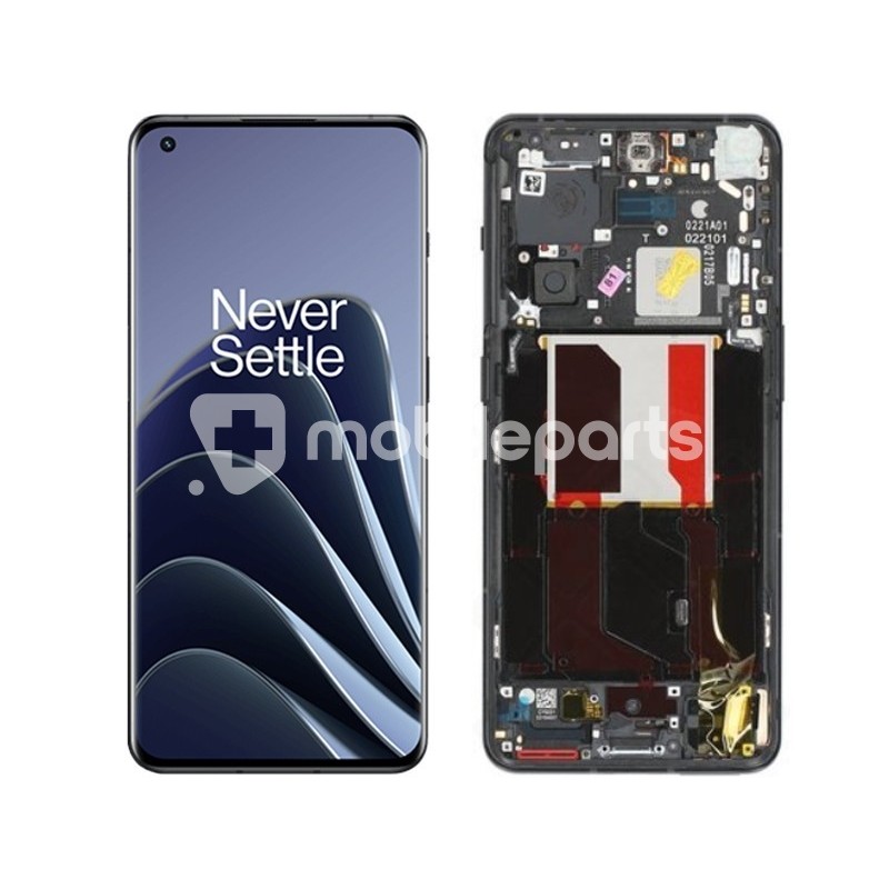 Display Touch + Frame Volcanic Black OnePlus 10 Pro (PULLED)