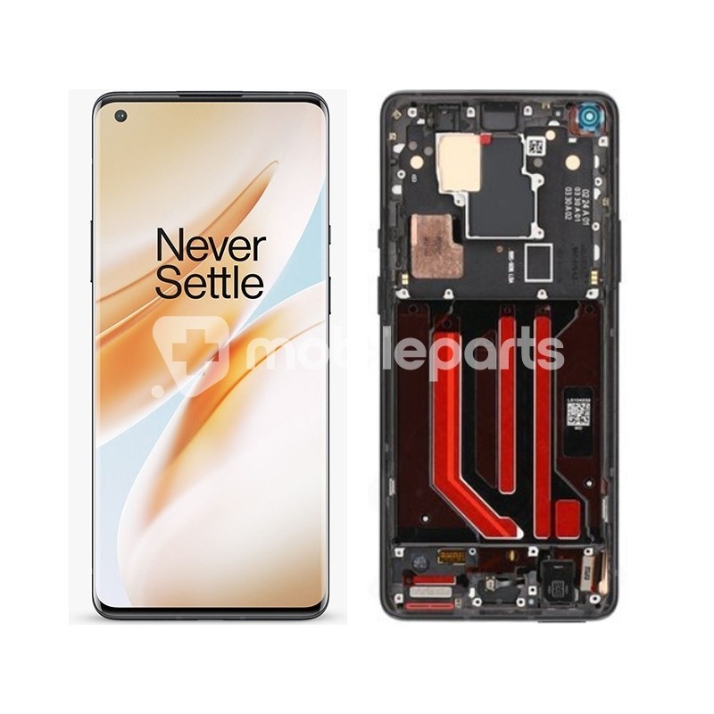 Display Touch + Frame Onyx Black OnePlus 8 Pro (Pulled)
