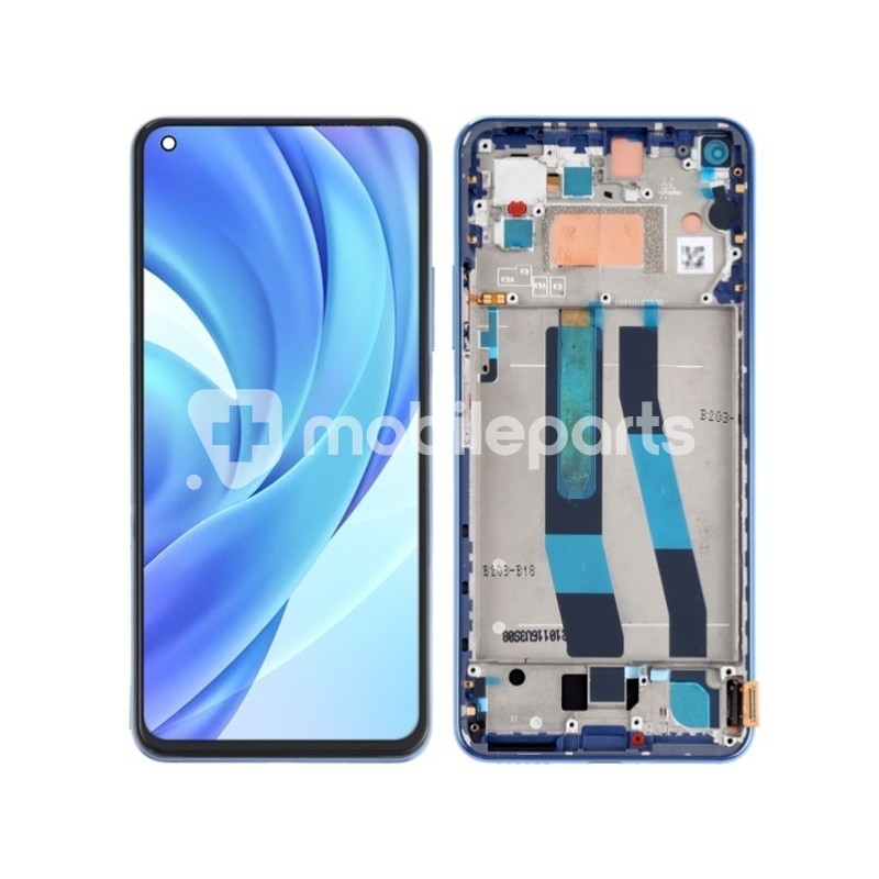 Display Touch + Frame Bubblegum Blue Xiaomi Mi 11 Lite (PULLED)