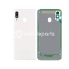 Rear Cover White + Camera Lens Samsung SM-A405F A40 No Logo