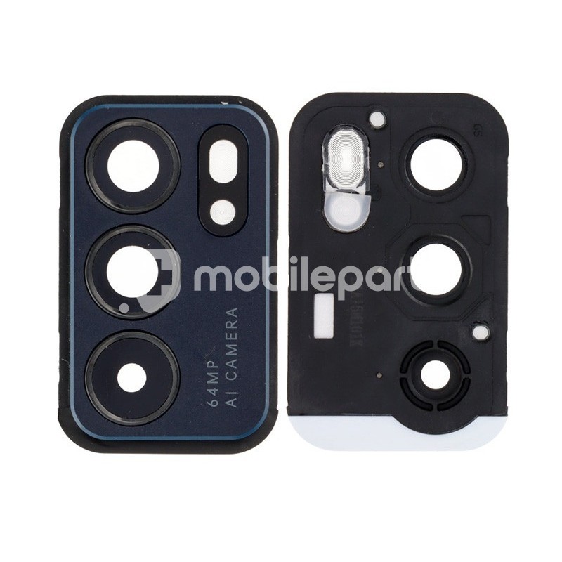 Rear Camera Lens + Frame Stellar Black OPPO Reno 6 5G