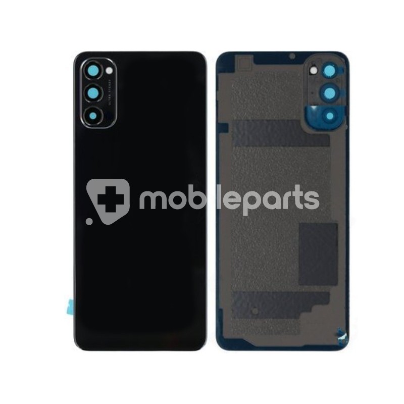 Rear Cover Space Black + Camera Lens OPPO Reno 4 5G No Logo