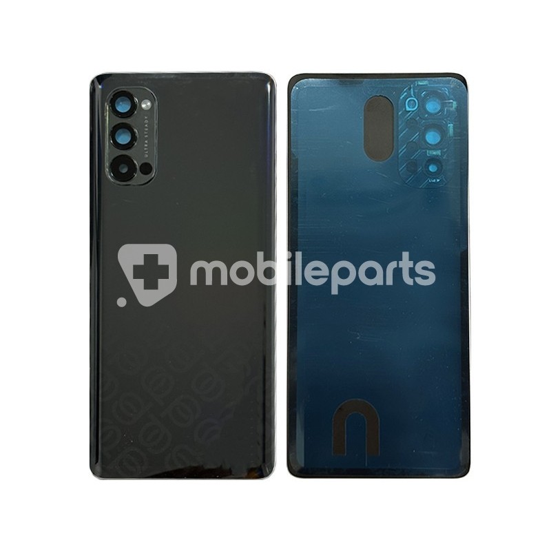 Rear Cover Space Black + Camera Lens OPPO Reno 4 Pro 5G No Logo