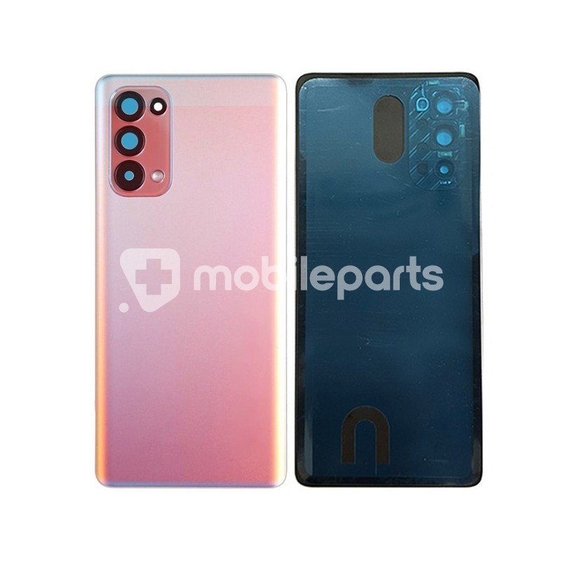 Rear Cover Red + Camera Lens OPPO Reno 4 Pro 5G No Logo