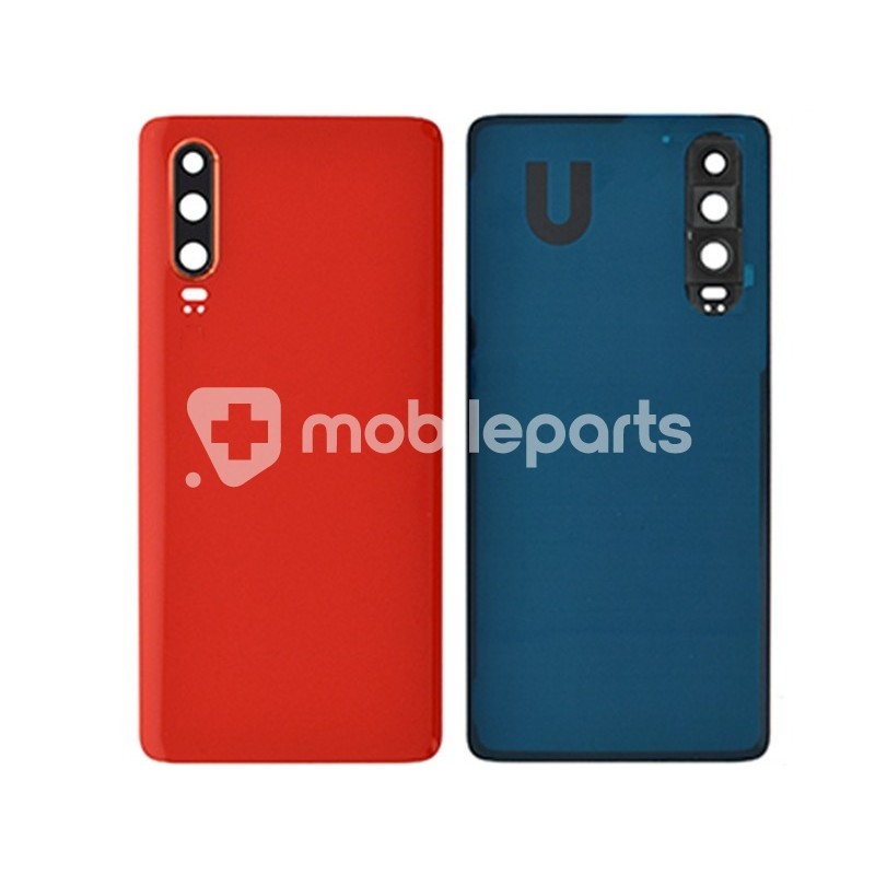 Rear Cover Amber Sunrise + Vetrino Camera Huawei P30 No Logo