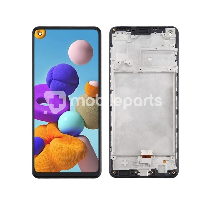 Display Touch + Frame Black Samsung SM-A217 A21s (IPS)