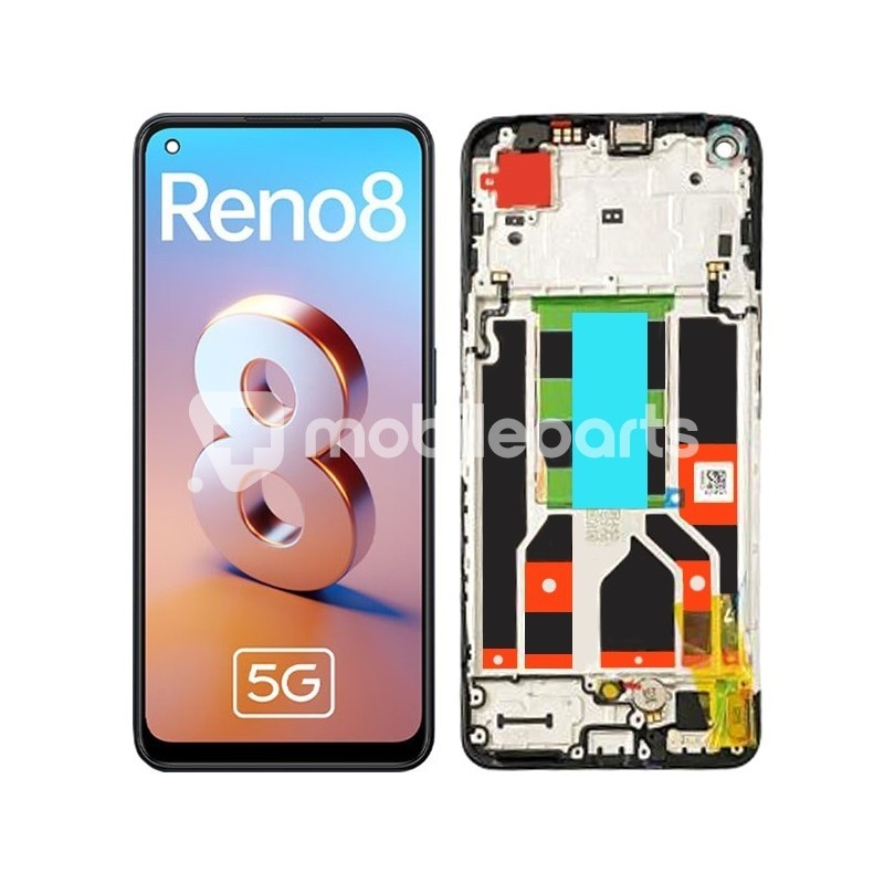 Display Touch + Frame Black OPPO Reno8 5G (OLED)